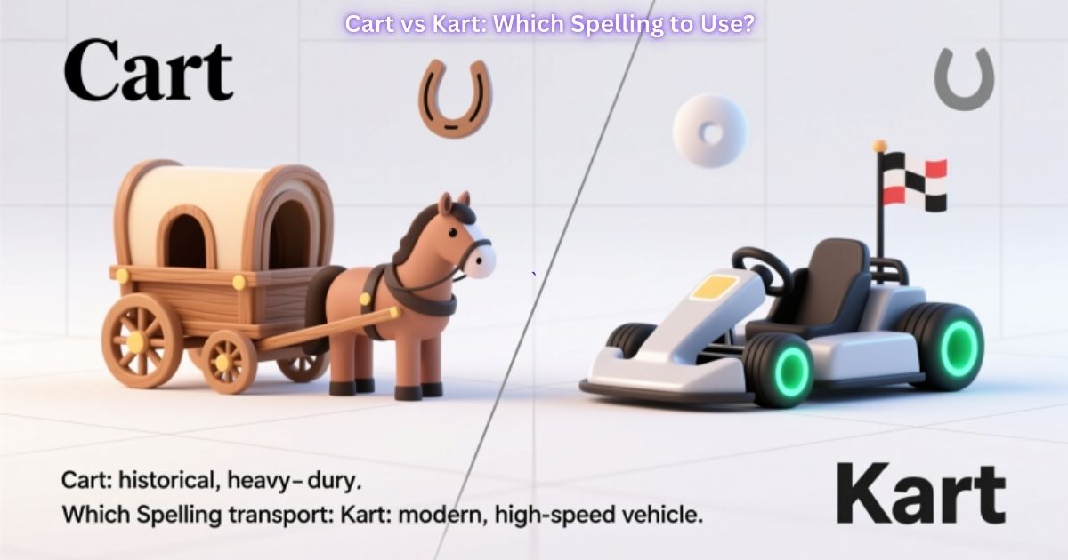 Cart vs Kart: Which Spelling to Use?