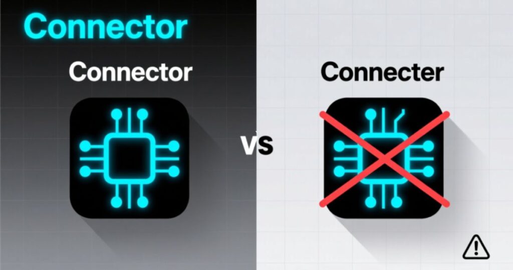 "Connector" vs. "Connecter": A Deep Dive