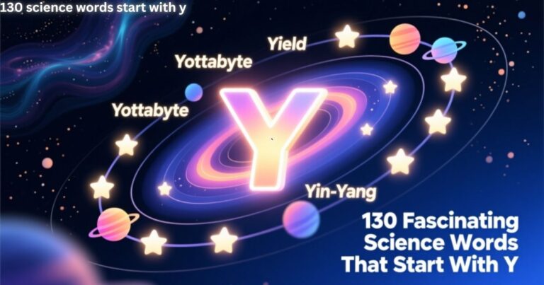 Exploring the Y-niverse 130 Fascinating Science Words That Start With Y