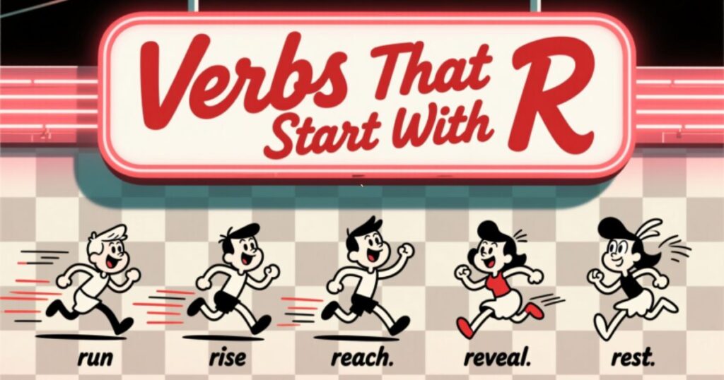 Here Are Some Verbs That Start with the Letter "R"