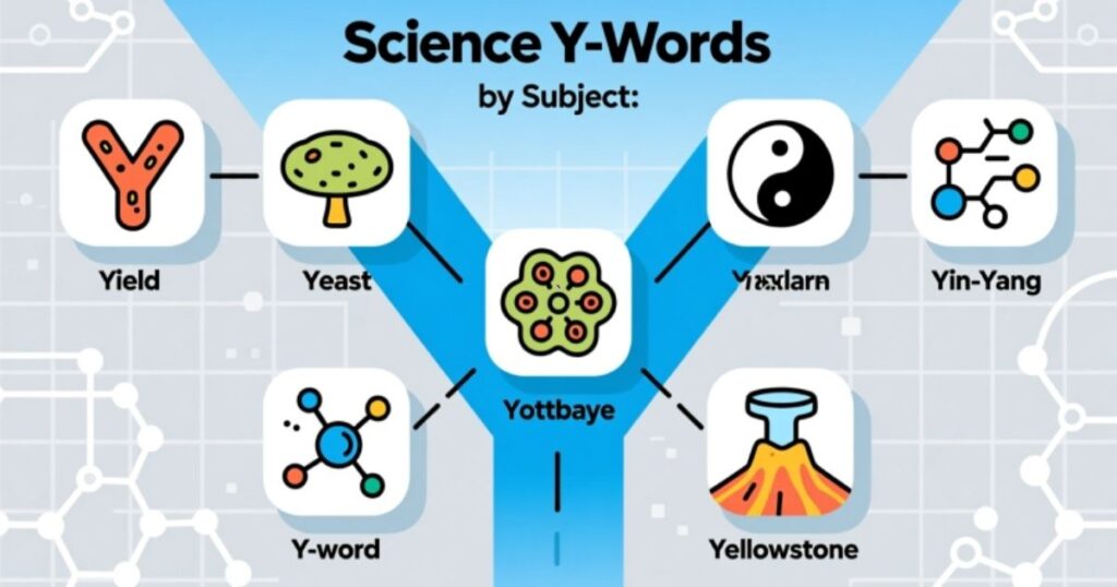 Science Y-Words by Subject
