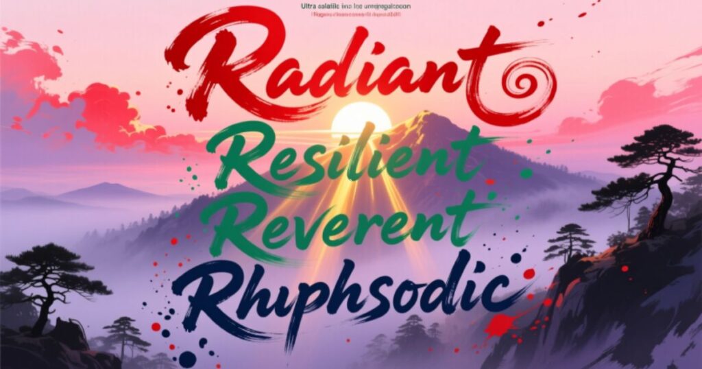 Some Vivid Words That Start with R