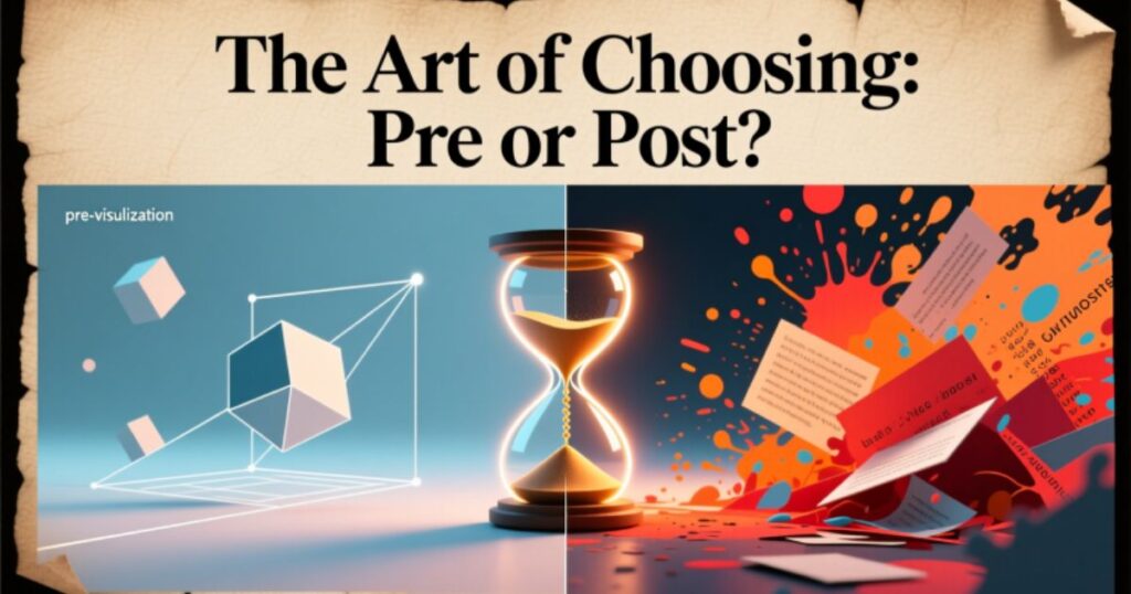 The Art of Choosing: Pre or Post?