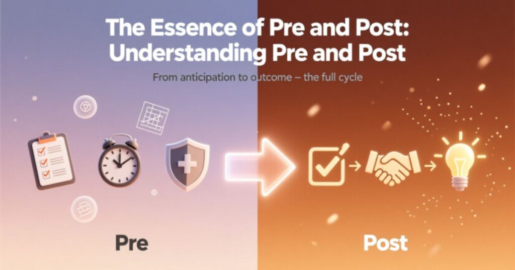 The Essence of Pre and Post: Understanding Pre and Post