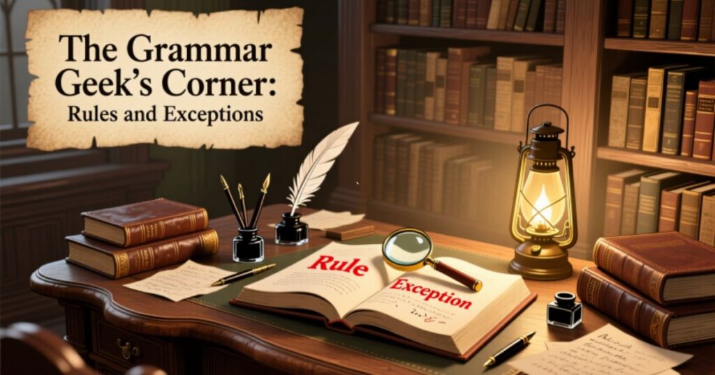 The Grammar Geek’s Corner: Rules and Exceptions
