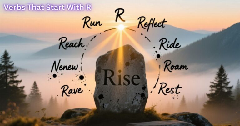 Verbs That Start With R