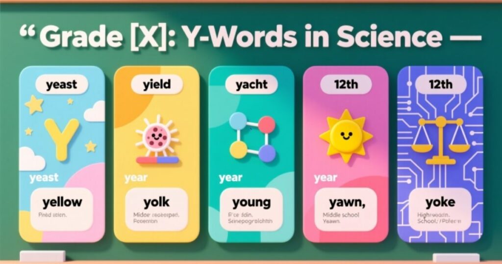Y-Words in Science: A Grade-by-Grade Breakdown
