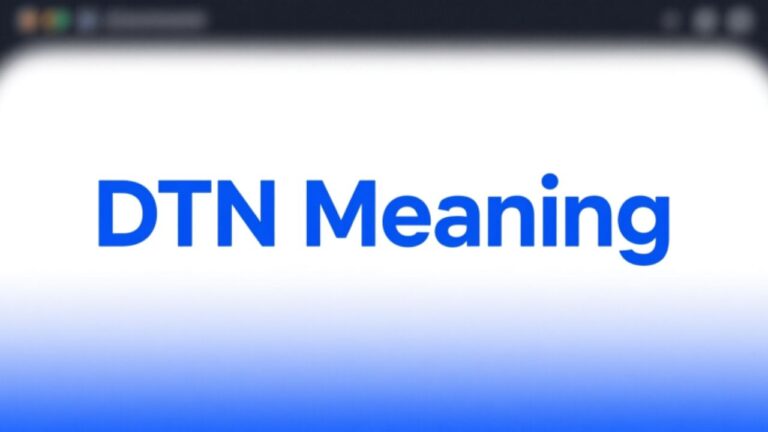 DTN Meaning In Text