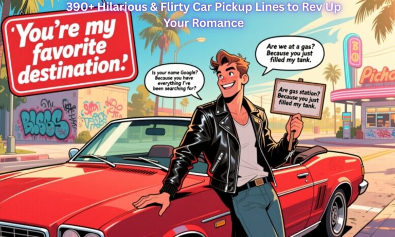 390+ Hilarious & Flirty Car Pickup Lines to Rev Up Your Romance
