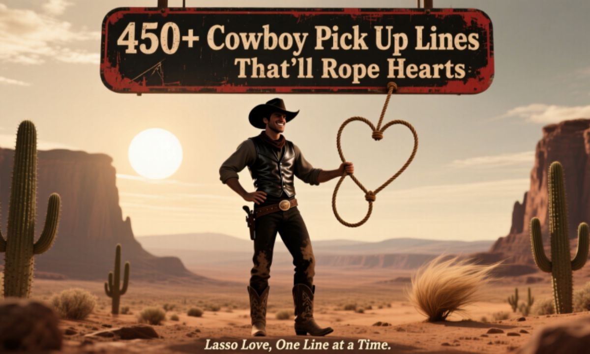 450+ Cowboy Pick Up Lines That'll Rope Hearts