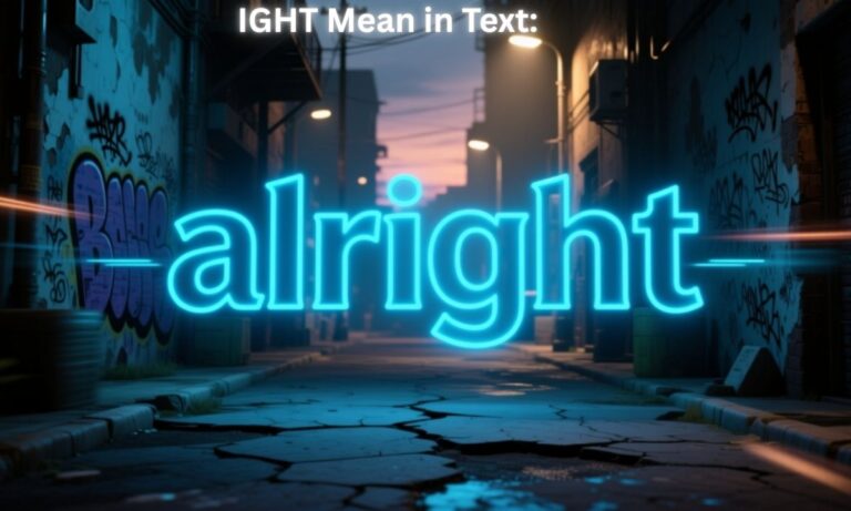 IGHT Mean in Text: "alright"