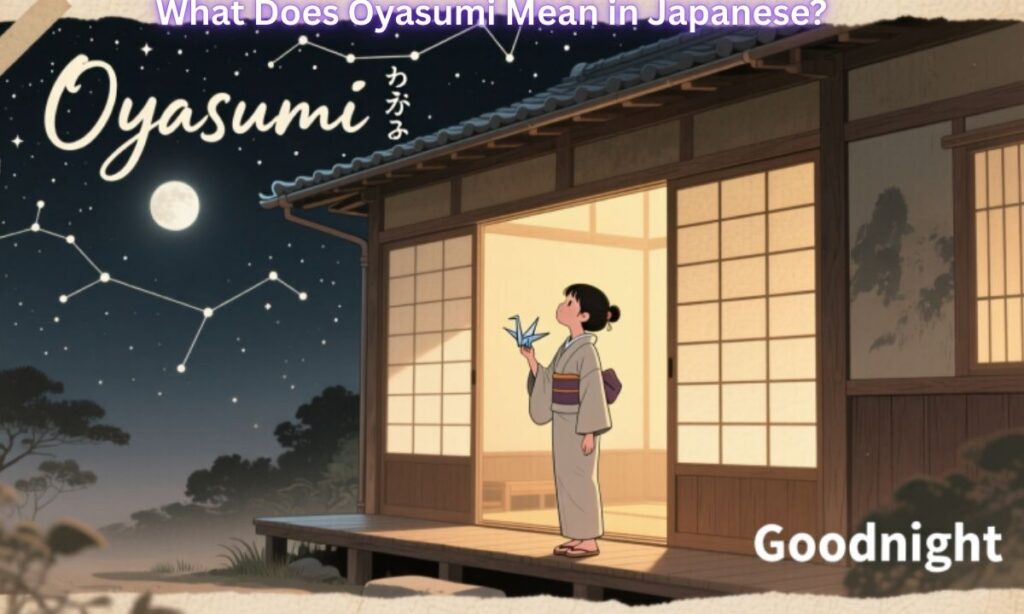 What Does Oyasumi Mean in Japanese? Goodnight