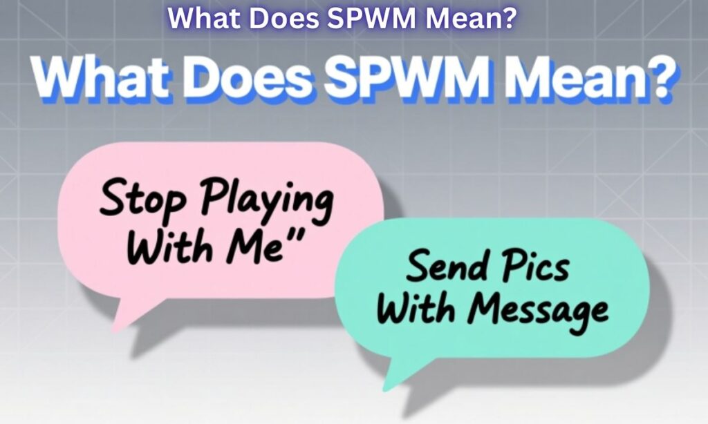 What Does SPWM Mean Stop Playing With Me
