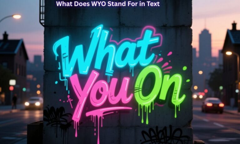 What Does WYO Stand For in Text What You On