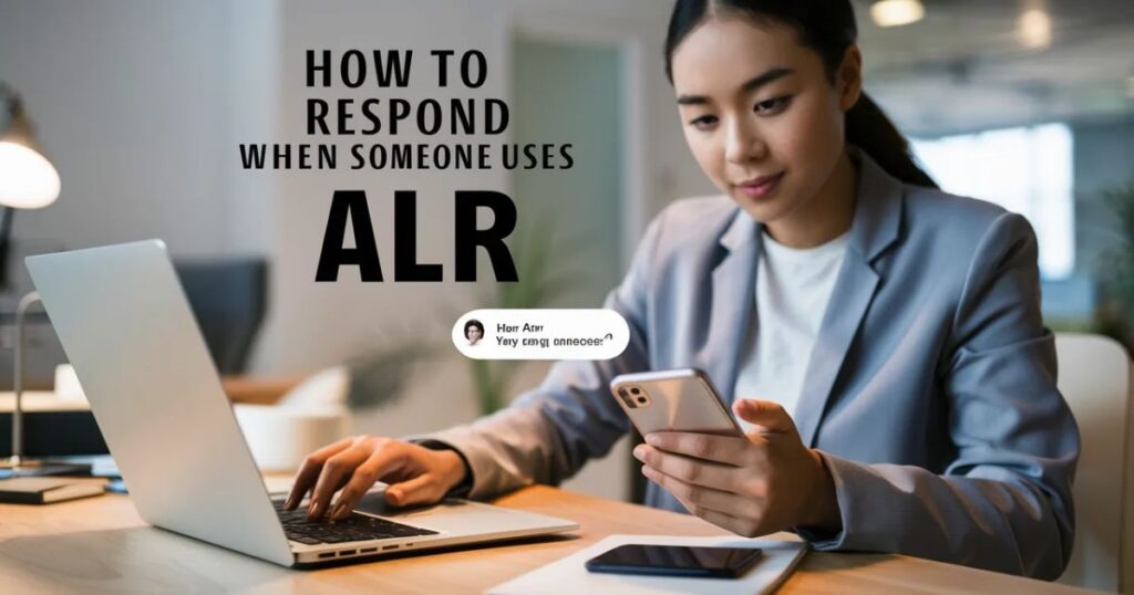 How to Respond When Someone Uses ALR