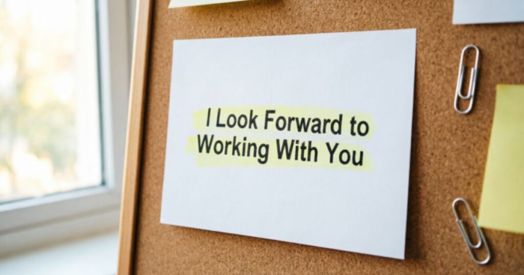 Other Ways to Say “I Look Forward to Working With You”