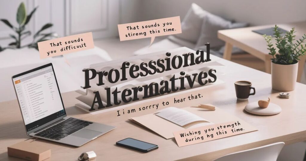 Professional Alternatives to “I Am Sorry to Hear That”