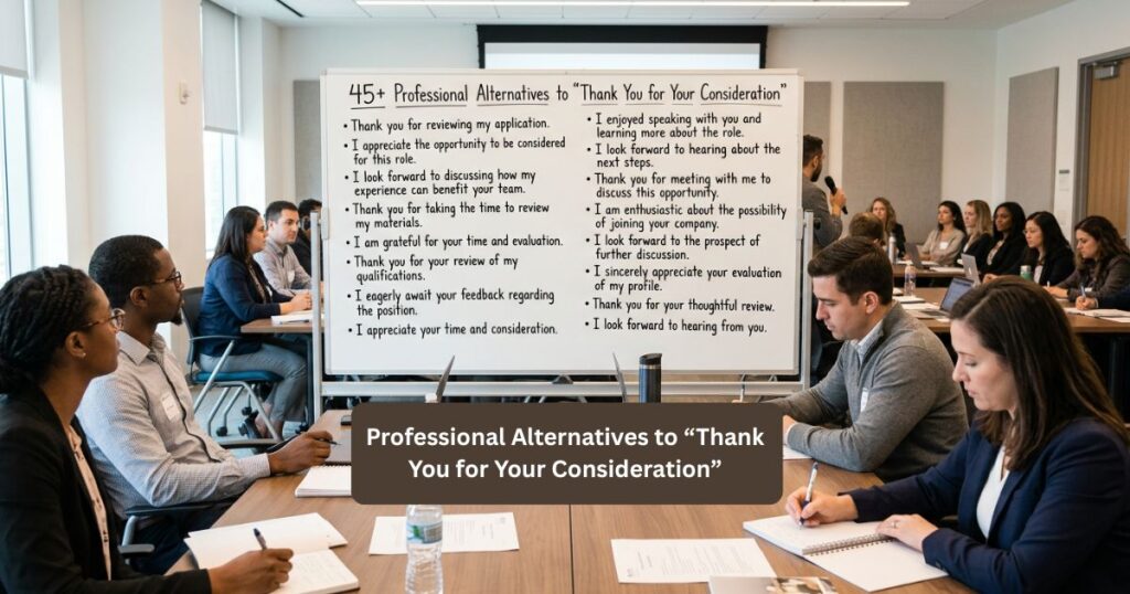 Professional Alternatives to “Thank You for Your Consideration”