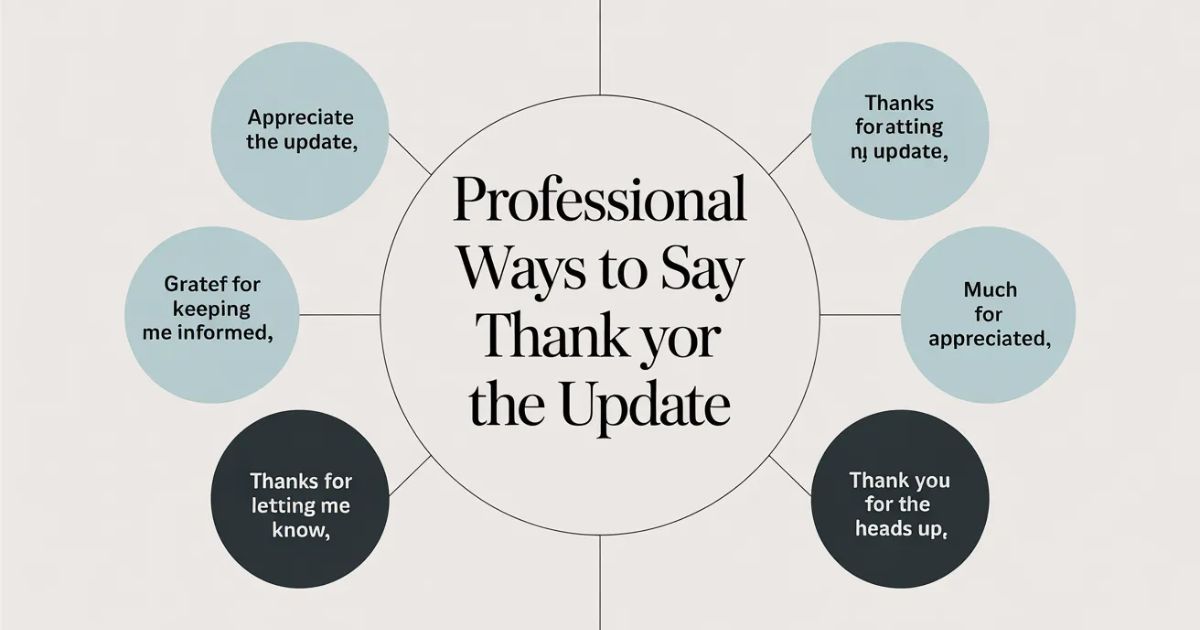 Thank You for the Update