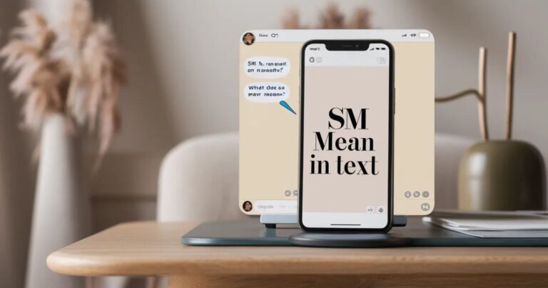 SM mean in text