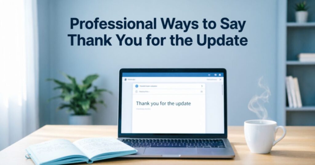 Professional Ways to Say “Thank You for the Update”